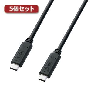 5個セット サンワサプライ USB3.1Gen2TypeCケーブル KU31-CCP310X5