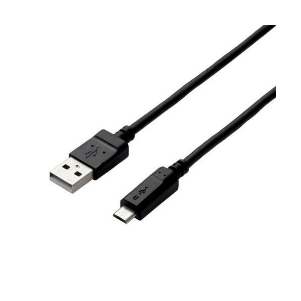 （まとめ） エレコム 2A対応microUSBケーブル MPA-AMB2U15BK 【×5セット】