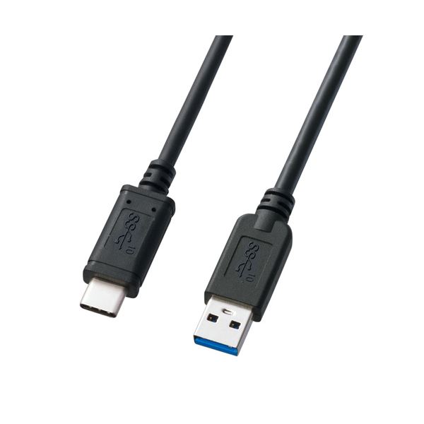 （まとめ） サンワサプライ USB3.1Gen2TypeC-Aケーブル KU31-CA10 【×2セット】