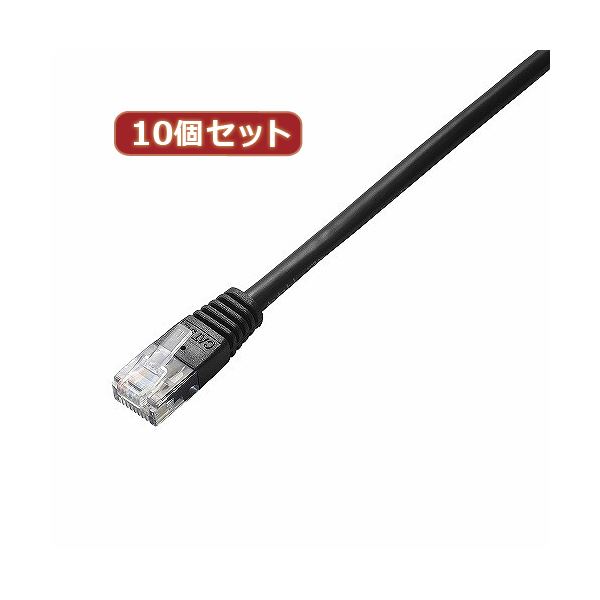 10個セット エレコム Cat5e準拠LANケーブル LD-CTN／BK10X10