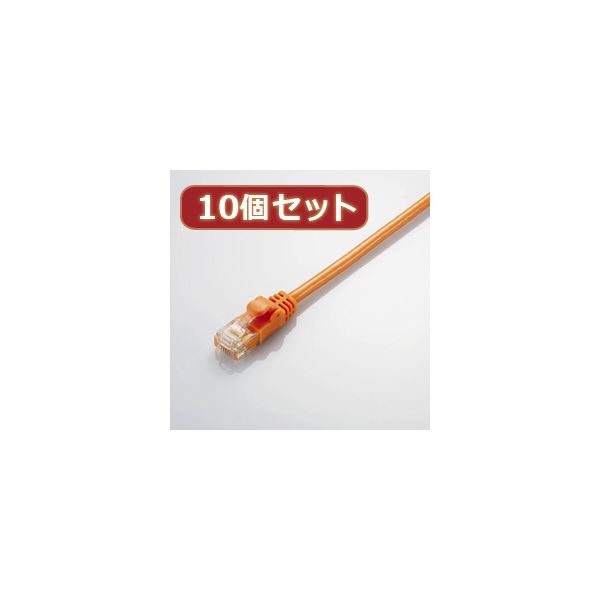 10個セット エレコム Gigabit やわらかLANケーブル（Cat6準拠） LD-GPY／DR5X10