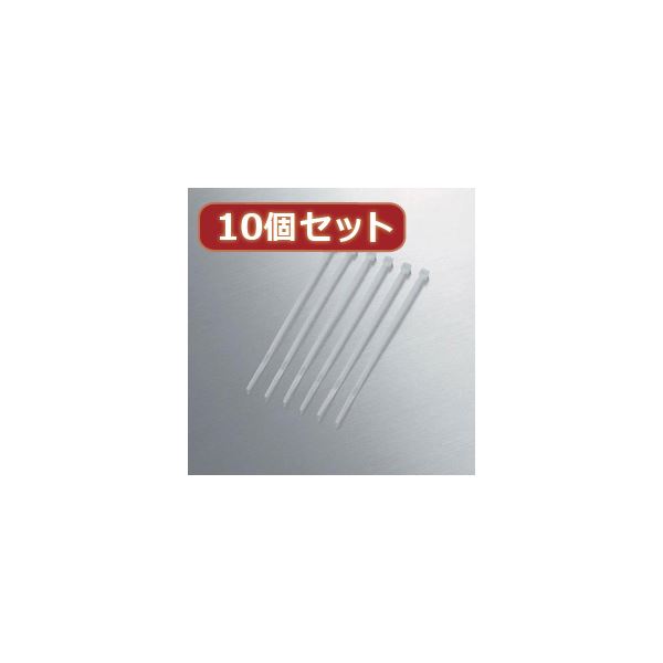 10個セット エレコム ケーブル結束バンド LD-T100WH50X10