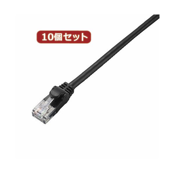 10個セット エレコム Cat6準拠LANケーブル LD-GPN／BK2X10