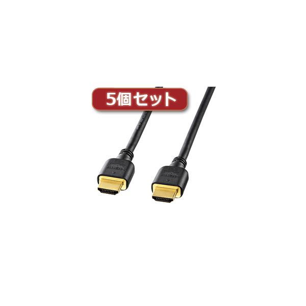 5個セット サンワサプライ ハイスピードHDMIケーブル KM-HD20-20HX5