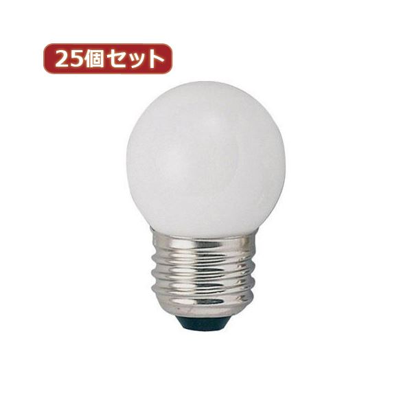 YAZAWA 25個セット ベビーボール球40WホワイトE26 G402640WX25