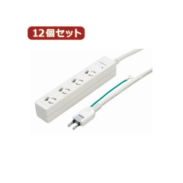 YAZAWA 12個セット 3P抜け止めマグネットタップ Y02JKNP402WHX12