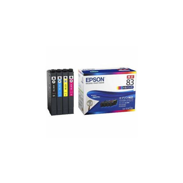 EPSON 純正 インクパック 4色パック 標準タイプ IC4CL83