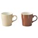 （まとめ）ビストロナチュレ マグカップペア K90105915【×2セット】 - 縮小画像1