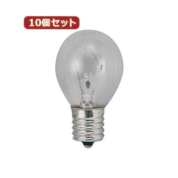 （まとめ）YAZAWA 10個セット ミニランプ10Wクリア口金E17 S351710CX10【×2セット】