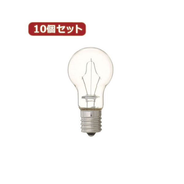 （まとめ）YAZAWA 10個セット 省エネクリプトンランプ25W型クリア P351722CX10【×2セット】