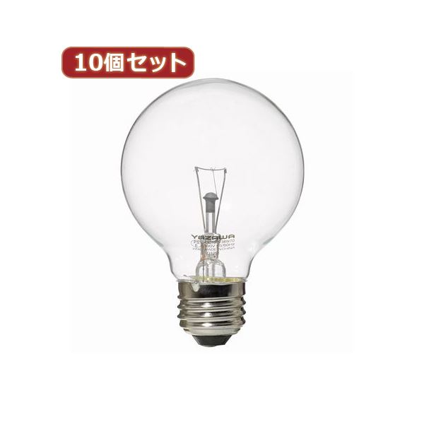 （まとめ）YAZAWA 10個セット ボール電球40W形クリア GC100V38W70X10【×2セット】