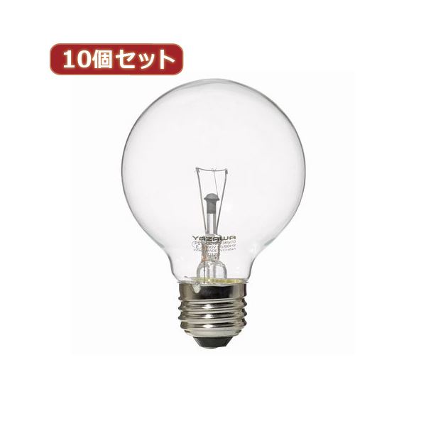 （まとめ）YAZAWA 10個セット ボール電球60W形クリア GC100V57W70X10【×2セット】