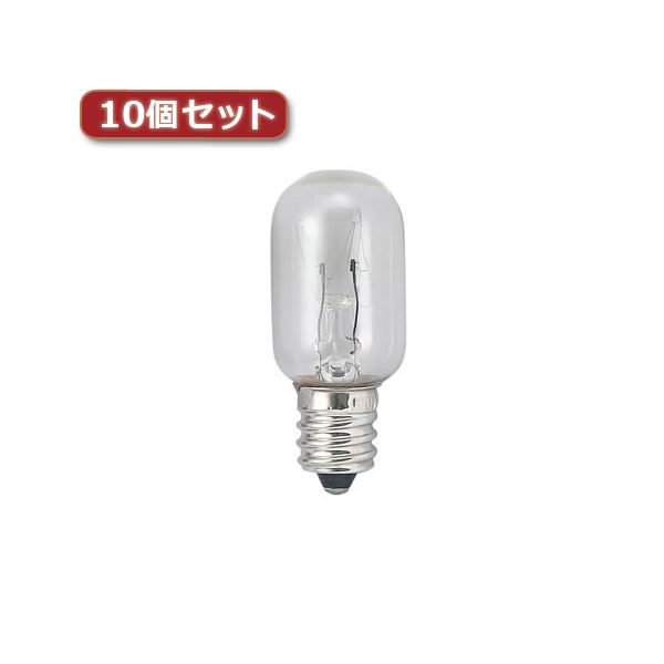 （まとめ）YAZAWA ナツメ球 E17 20W クリア10個セット T201720CX10【×2セット】