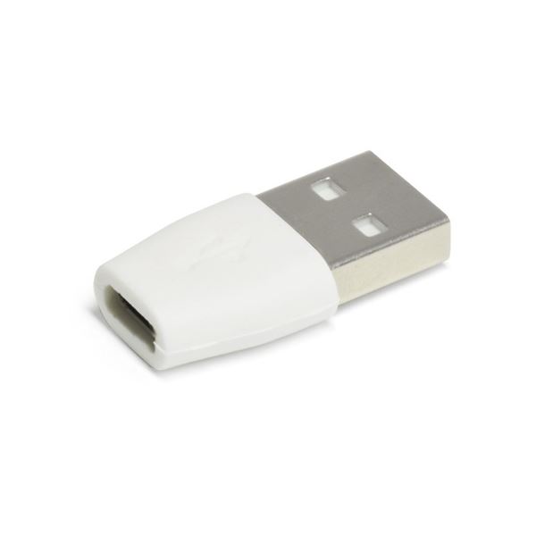 （まとめ）microUSB→USB2.0（A）変換コネクター （ホワイト） MUU20A-WH【×5セット】