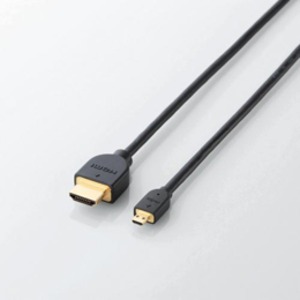 5個セット エレコム イーサネット対応HDMI-Microケーブル（A-D） DH-HD14EU10BKX5