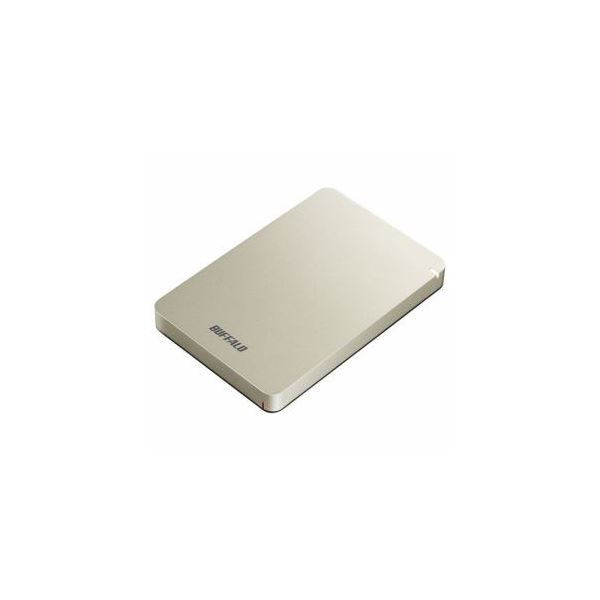 BUFFALO ポータブルHDD ゴールド 1TB HD-PGF1.0U3-GLA