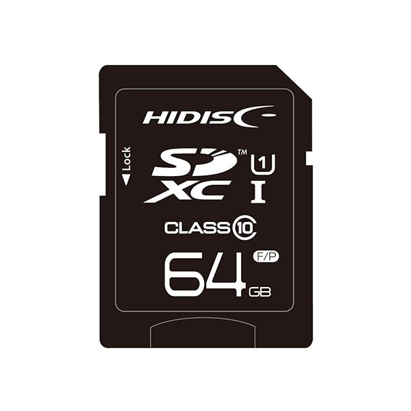 HIDISC SDXCカード 64GB CLASS10 UHS-1対応 HDSDX64GCL10UIJP3