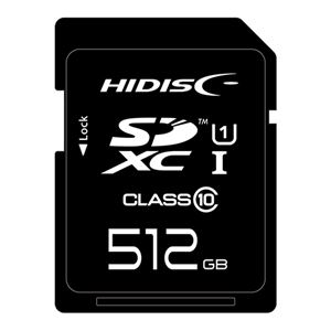 HIDISC 超高速SDXCカード 512GB UHS-I Class10 U3／V30対応 HDSDX512GCL10UIJP3