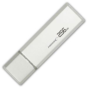 HIDISC USB 3.0 フラッシュドライブ 256GB シルバー キャップ式 HDUF114C256G3