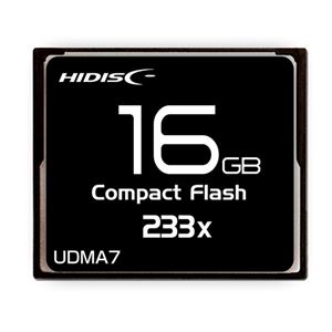 HIDISC CFカード 16GB 233x Read35MB／s MLCチップ搭載 HDCF16G233XJP3