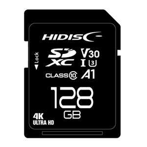 HIDISC 超高速SDXCカード 128GB CLASS10 UHS-I Speed class3 A1対応 HDSDX128GCL10V30