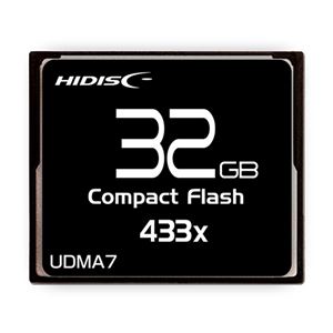 HIDISC CFカード 32GB 433x Read65MB／s MLCチップ搭載 HDCF32G433XJP3