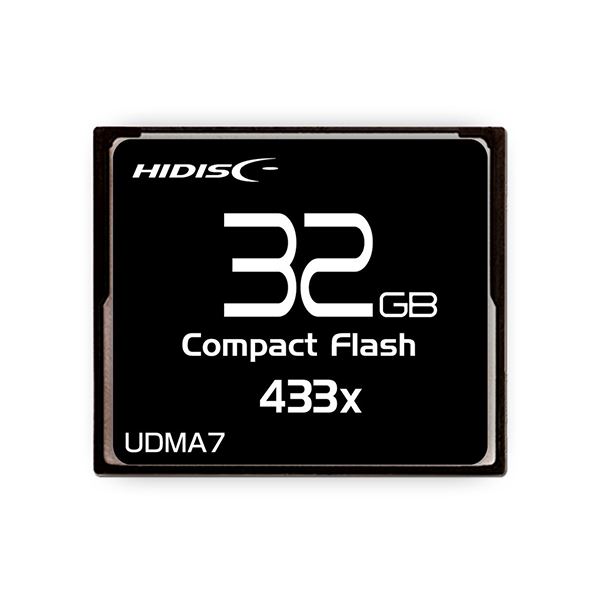 HIDISC CFカード 32GB 433x Read65MB／s MLCチップ搭載 HDCF32G433XJP3