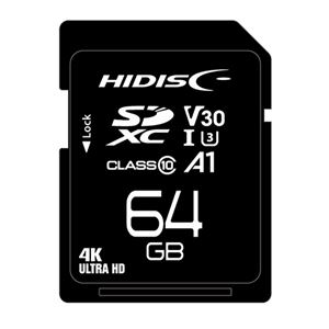 HIDISC 超高速SDXCカード 64GB CLASS10 UHS-I Speed class3 A1対応 HDSDX64GCL10V30