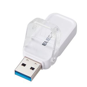 エレコム USBメモリー USB3.1（Gen1）対応 フリップキャップ式 16GB ホワイト MF-FCU3016GWH