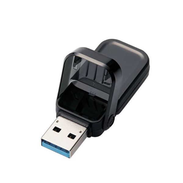 エレコム USBメモリー USB3.1（Gen1）対応 フリップキャップ式 32GB ブラック MF-FCU3032GBK