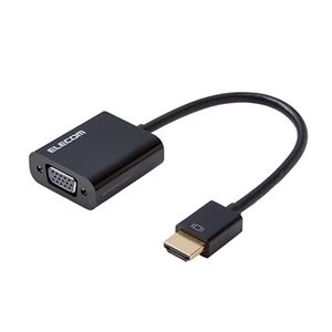 エレコム 変換アダプタ HDMI-VGA ブラック AD-HDMIVGABK2