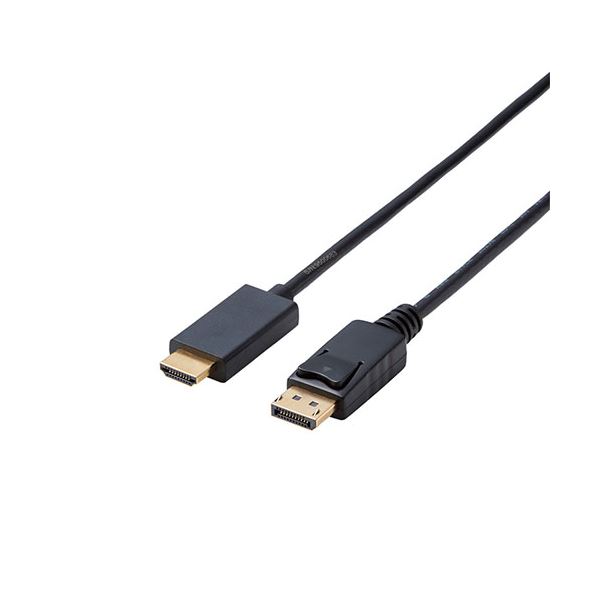 エレコム 変換ケーブル DisplayPort-HDMI 1.0m ブラック CAC-DPHDMI10BK