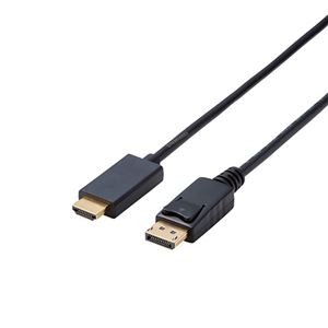 エレコム 変換ケーブル DisplayPort-HDMI 2.0m ブラック CAC-DPHDMI20BK