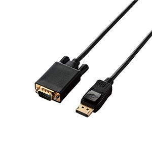 エレコム 変換ケーブル DisplayPort-VGA 1.0m ブラック CAC-DPVGA10BK