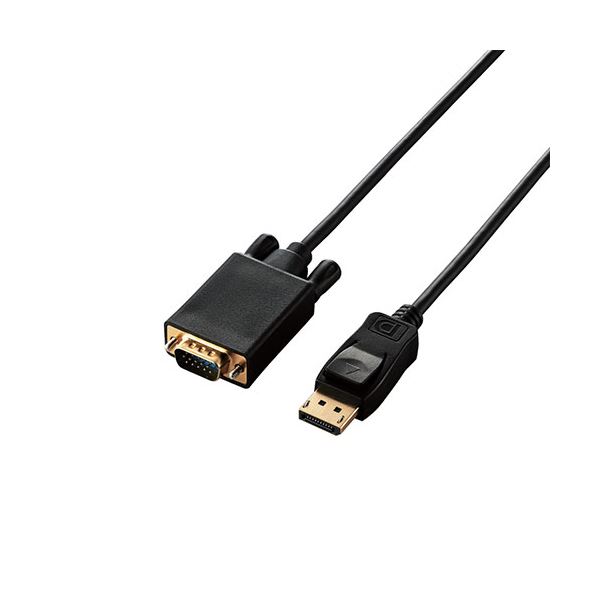 エレコム 変換ケーブル DisplayPort-VGA 1.0m ブラック CAC-DPVGA10BK