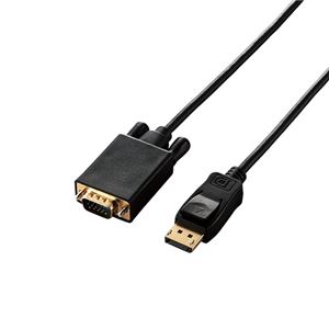 エレコム 変換ケーブル DisplayPort-VGA 2.0m ブラック CAC-DPVGA20BK