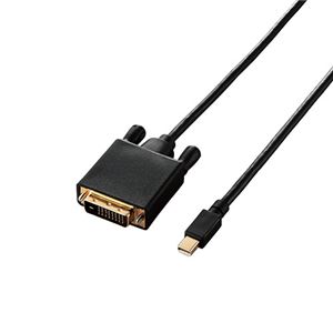 エレコム 変換ケーブル miniDisplayPort-DVI 1.0m ブラック CAC-MDPDVI10BK