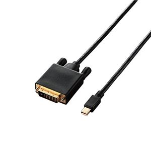 エレコム 変換ケーブル miniDisplayPort-DVI 2.0m ブラック CAC-MDPDVI20BK