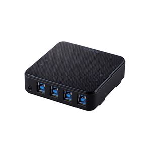 エレコム USB切替器 USB3.0 PC側4ポート 接続機器4ポート 手元スイッチ ブラック U3SW-T4