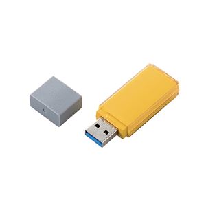 エレコム USBメモリー USB3.2（Gen1）対応 キャップ式 MAU 32GB イエロー MF-MAU3032GYL