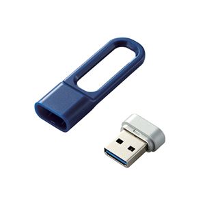 エレコム USBメモリー USB3.2（Gen1）対応 キャップ式 LPU 16GB ブルー MF-LPU3016GBU