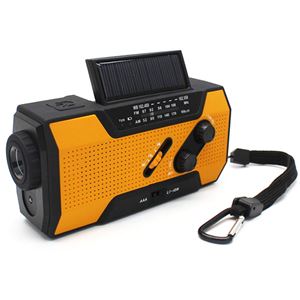 キヨラカ ソーラー手回しLEDラジオ充電器「助かる君」 QQ-T01 - 拡大画像