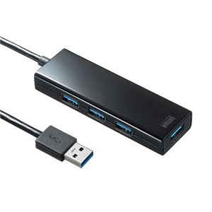 サンワサプライ 急速充電ポート付きUSB3.1 Gen1 ハブ USB-3H420BK