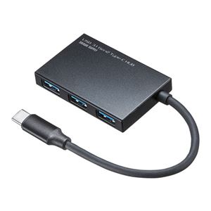 サンワサプライ USB3.1 Gen2対応 Type-Cハブ USB-3TCH18BK