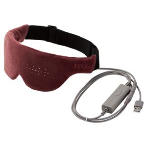 エレコム エクリアwarm/USBホットアイマスク/モーヴブラウン HCW-E01BR