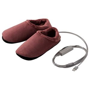 エレコム エクリアwarm/USBフットウォーマー/Mサイズ/モーヴブラウン HCW-S01MBR