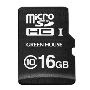 グリーンハウス ドライブレコーダー向けmicroSDHCカード 16GB GH-SDM-A16G