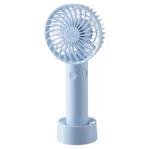 エレコム USB扇風機/充電可能/小型ハンディ/ブルー FAN-U204BU