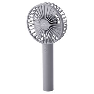 エレコム USB扇風機/充電可能/ハンディ/充電スタンド付/グレー FAN-U205GY