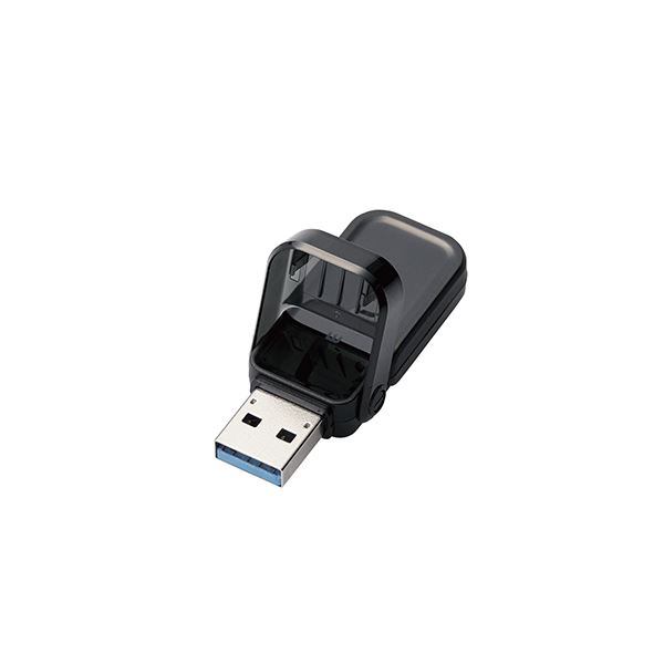 エレコム USBメモリー/USB3.1(Gen1)対応/フリップキャップ式/128GB/ブラック MF-FCU3128GBK